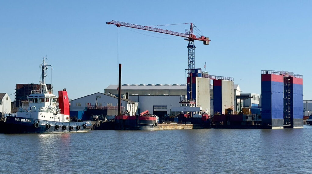 Das Dock der Heise Werft